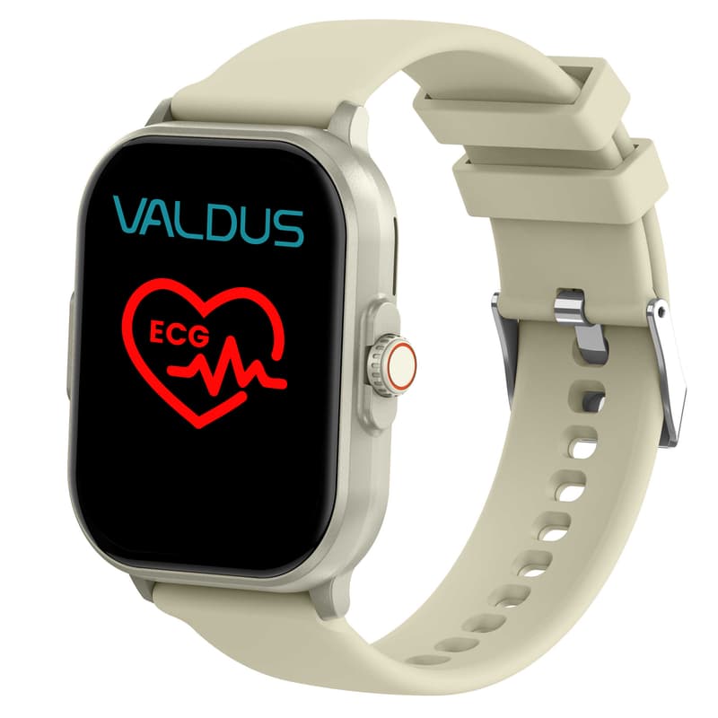 VE12 EKG Smart Watch Android Gesundheit EKG PPG Handgelenk Uberwachung Goldgehause